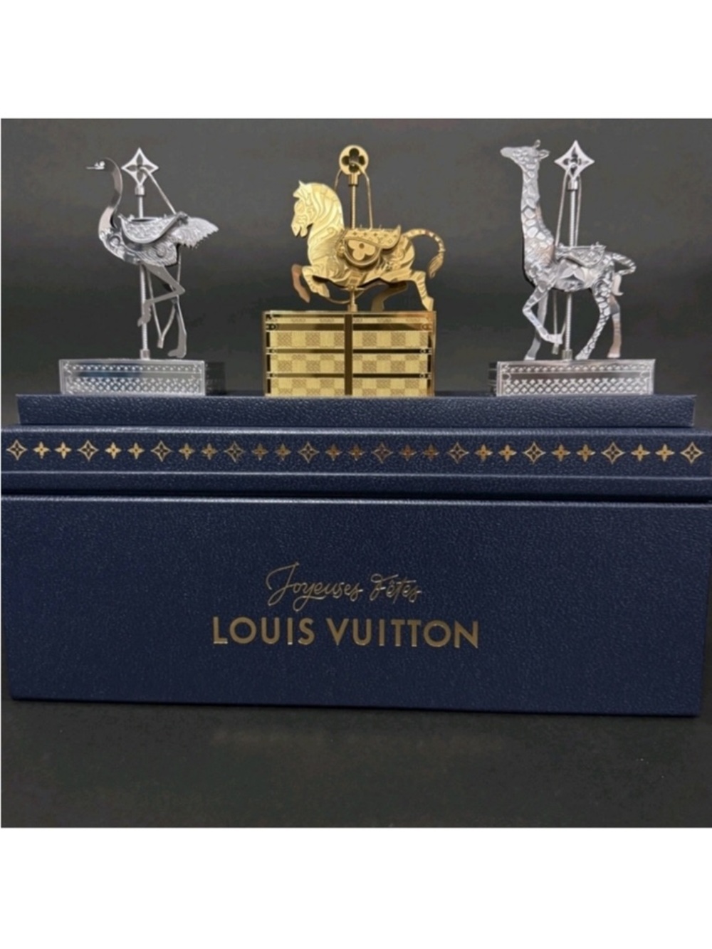 RARE Louis Vuitton 2024 Holiday
Nanogram Carousel Trunk Set